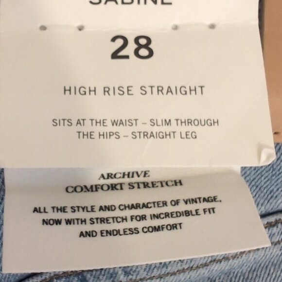 High rise Straight Citizens Of Humanity Sabine Jeans NEW size 28 - Picture 12 of 12